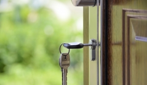 Keys in Front Door