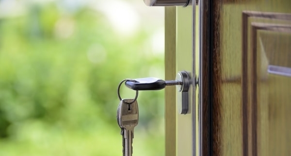 Keys in Front Door