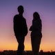 couple in sunset